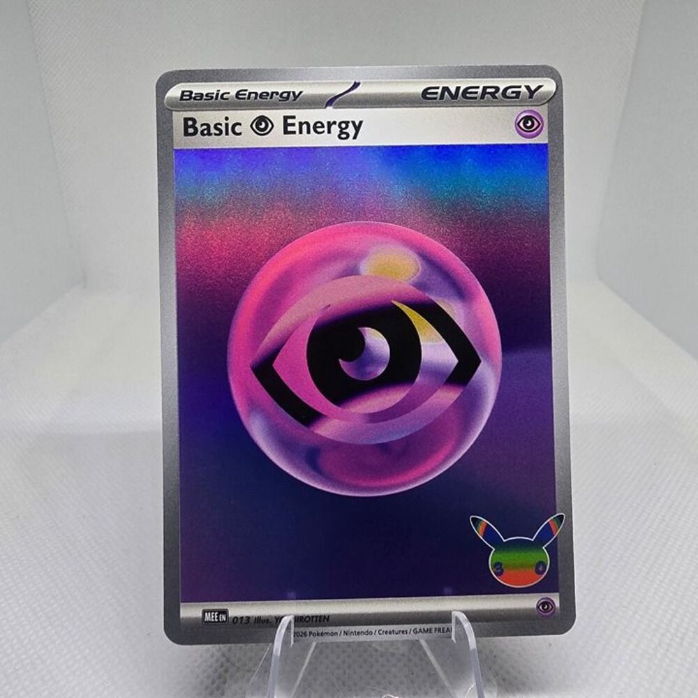Pokemon basic psychi energy holo 13 30th celebration